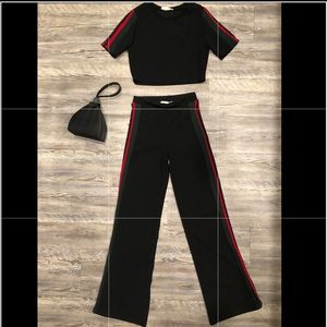 Crop top two piece set